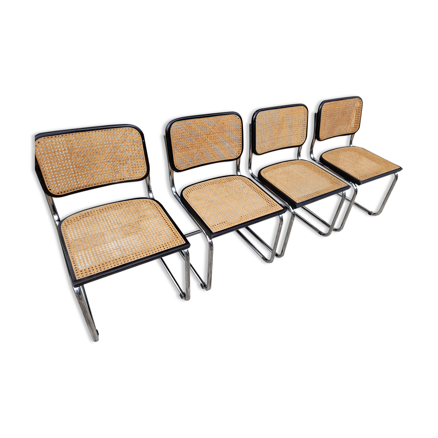Serie de 4 Chaises B32 de Marcel Breuer