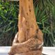 Vintage wood brutalist lamp 50s