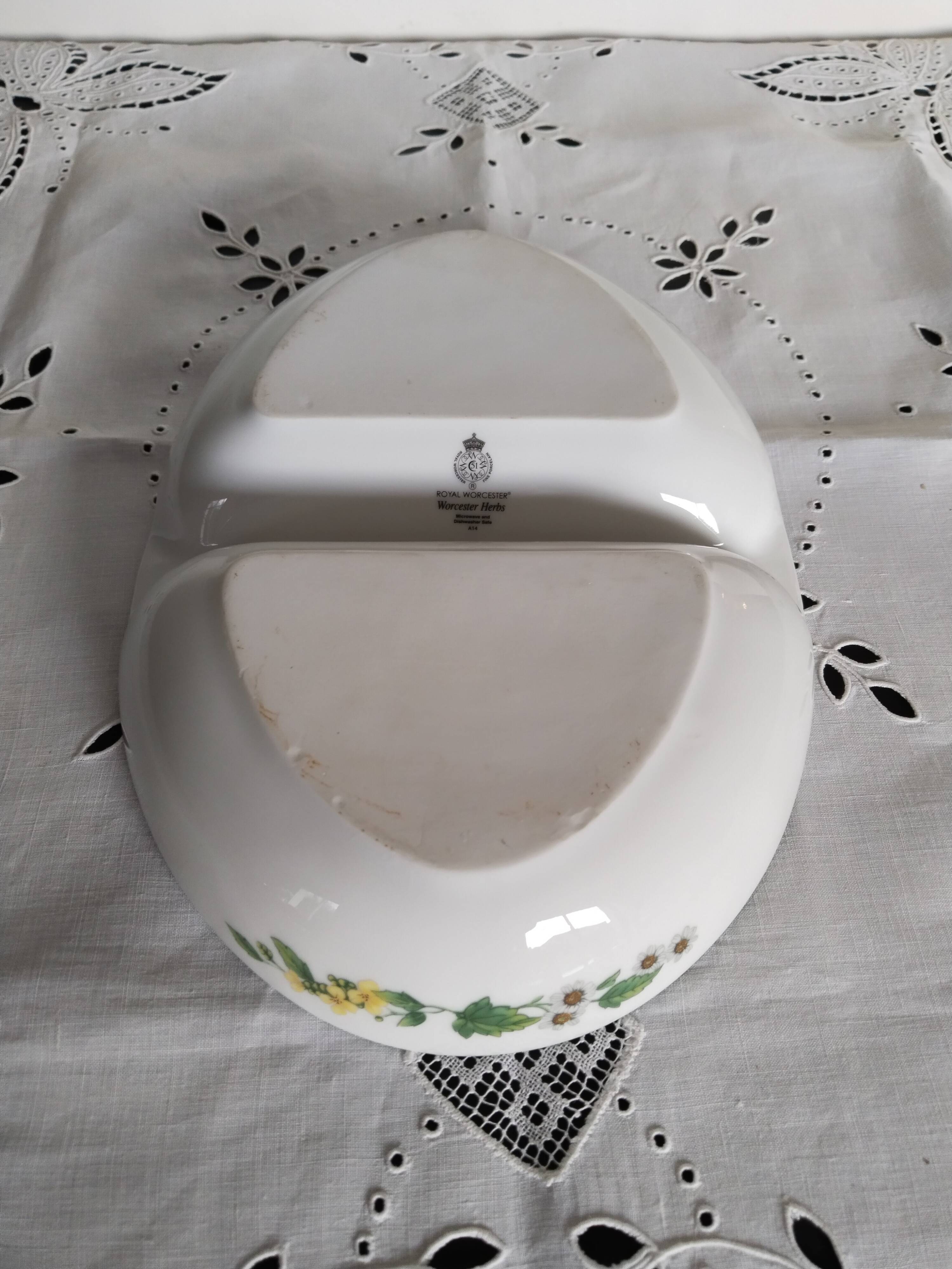 Royal Worchester Herbs English Porcelain Dish