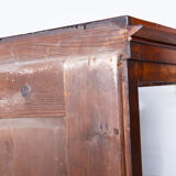 Biedermeier display cabinet, walnut, solid spruce, 1830s, czechia