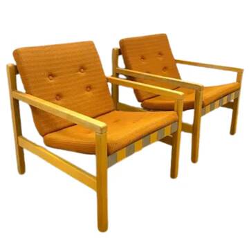 Fauteuils rétro, Hikor, Tchécoslovaquie, années 1960 (lot de 2)