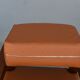 Pair of armchair era 1940 imitation aluminum leather of ostrich havana