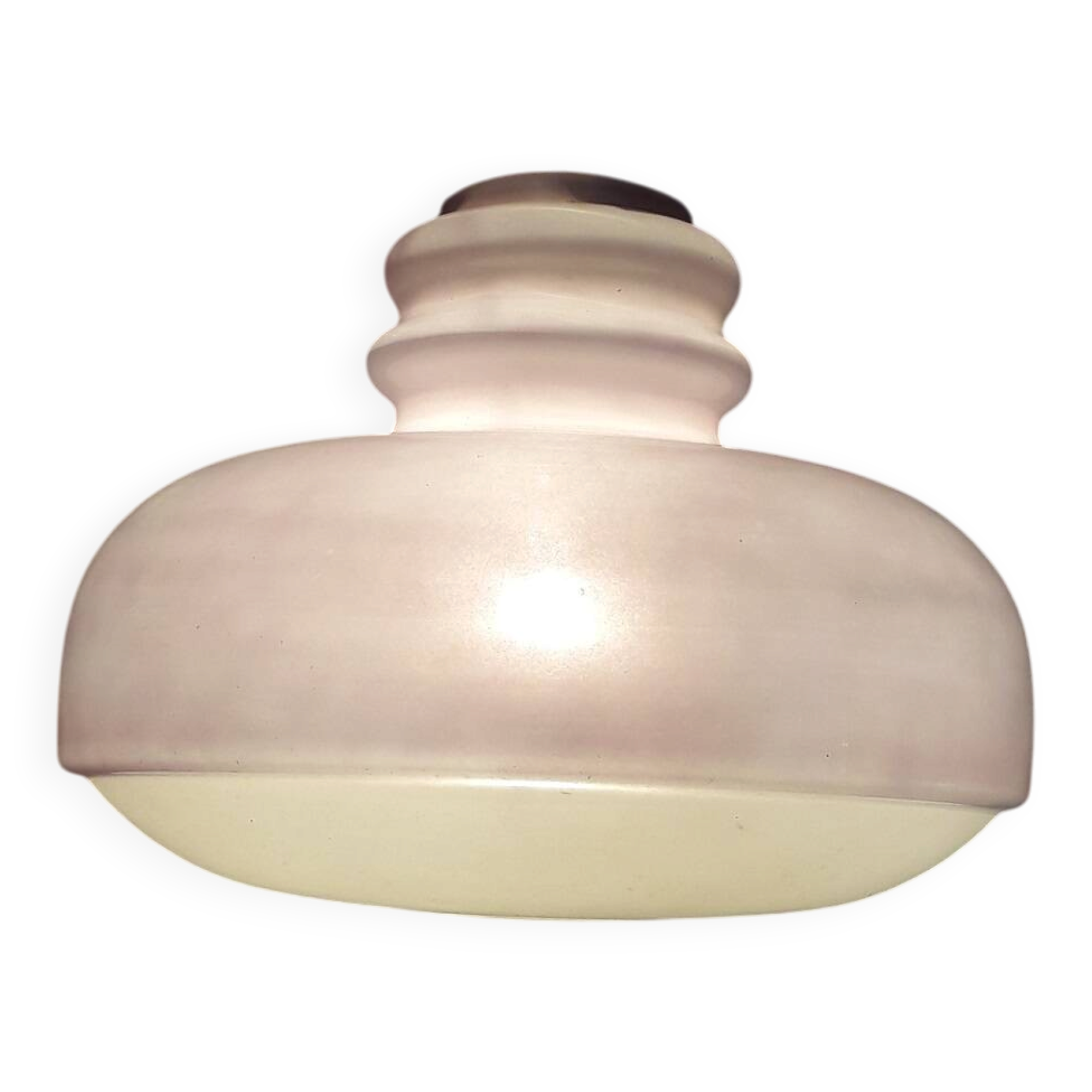 Suspension en verre violet