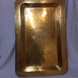 Large rectangular Moroccan copper tray.