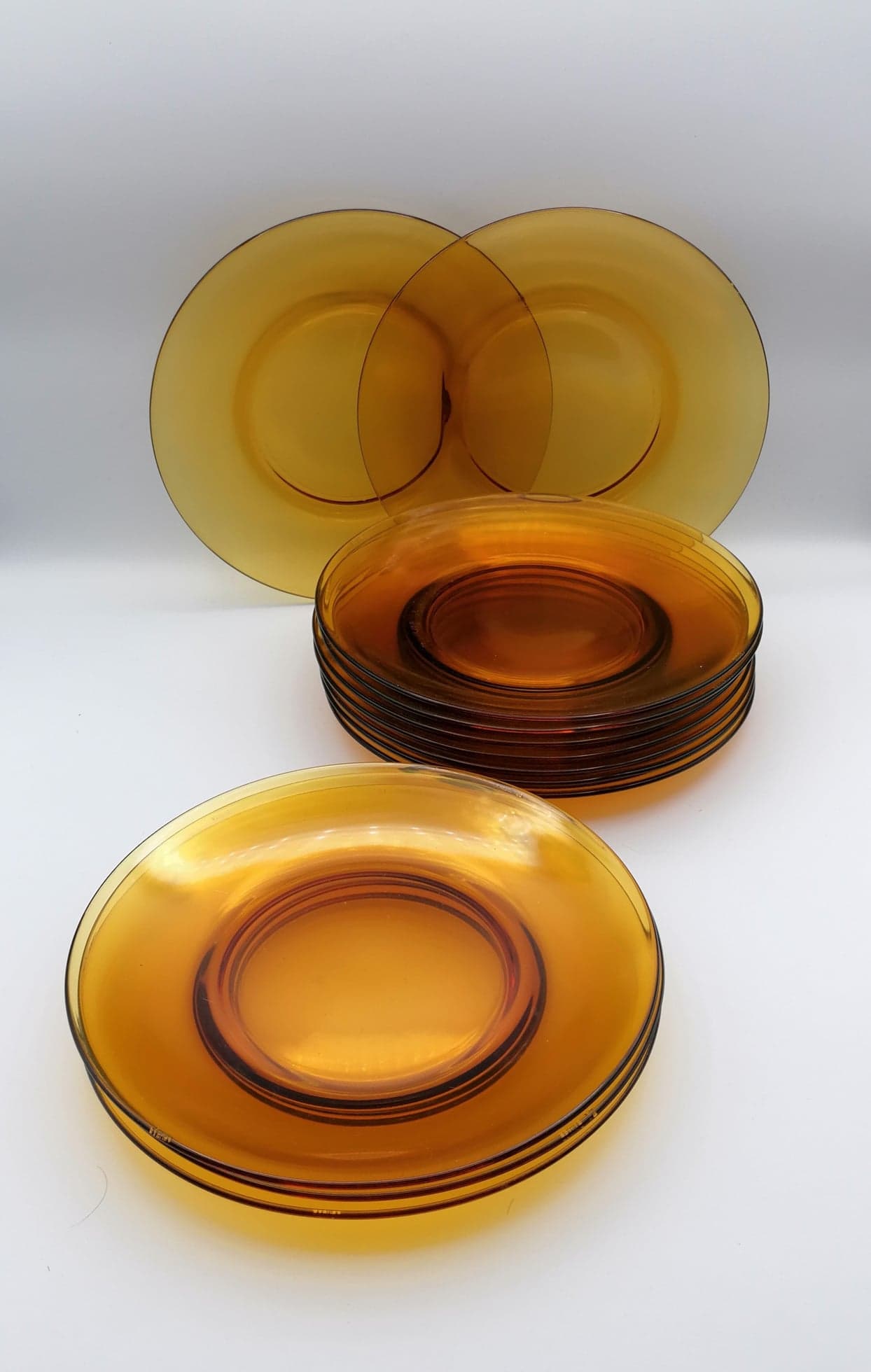 Vintage yellow plates