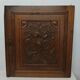 Paire d'anciennes portes en bois chêne sculpté