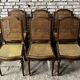 Series of 6 Louis XVI style chairs in walnut circa 1880