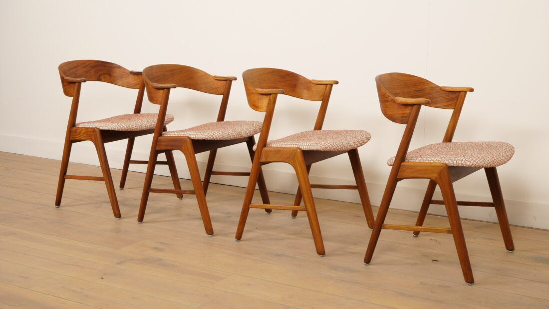 4 x dining chairs | Korup Stolefabrik | KS 21 | Re-upholstered