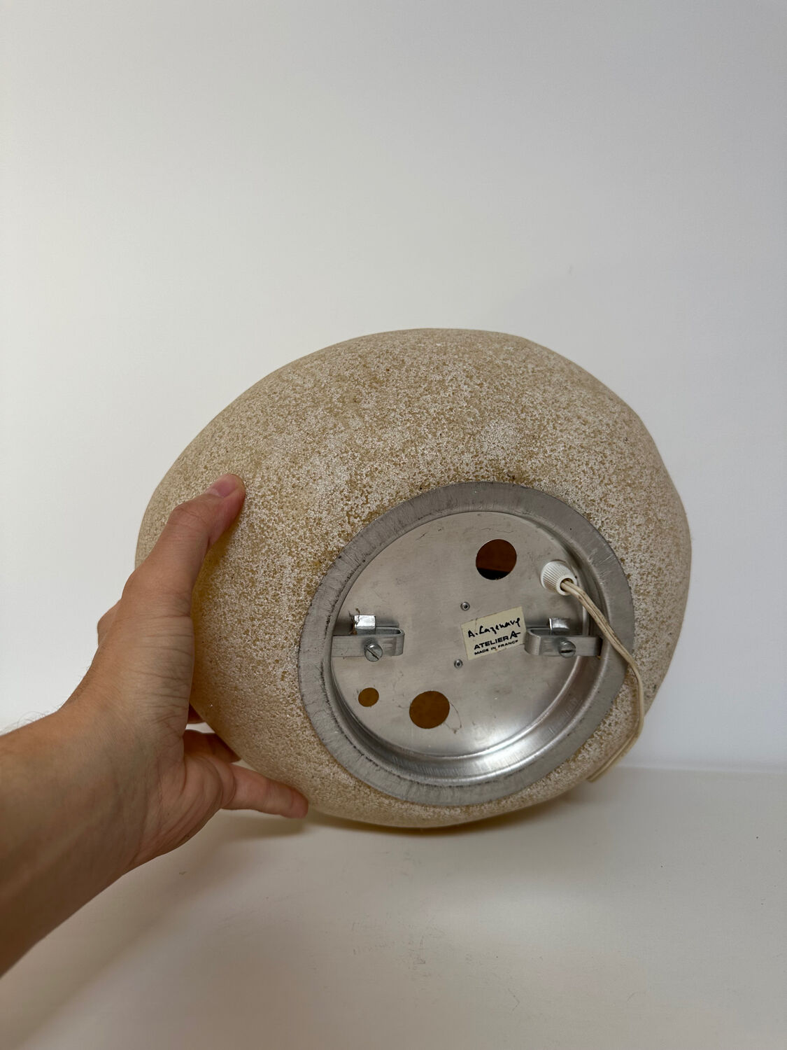 Lampe rocher par André Cazenave modèle Dora 1970