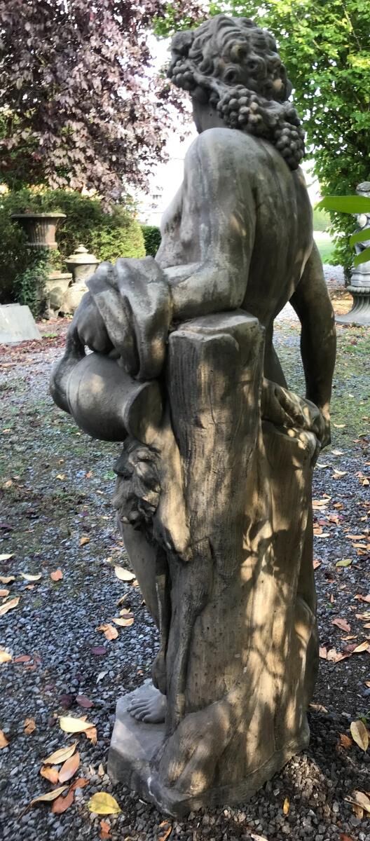 Reconstituted stone garden statue