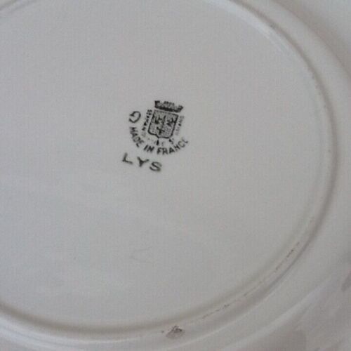 Dessert dish in earthenware Société Amandinoise Saint Amand