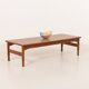 Italian mid-century low teak coffee table by Saporiti, 1960s