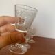 6 crystal liqueur glasses