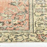 6x8 Peach Red & Cream Vintage Rug 194x252Cm SK 24649