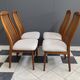 Set of 4 Kai Kristiansen dining chairs 1960s  in White Boucle