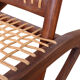 Rocking chair de style Fredrik Kayser des années 50 en teck.