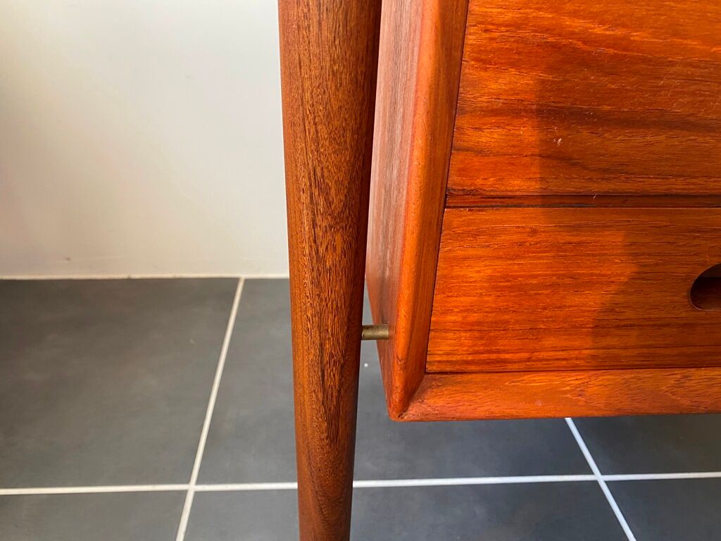 Scandinavian desk teak danish design 3 vintage drawers from the 60s
