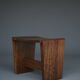 Mid-Century Church Stool in walnut, 1950s