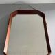 Mid-century rectangular wall mirror in teak, 1960, Italy