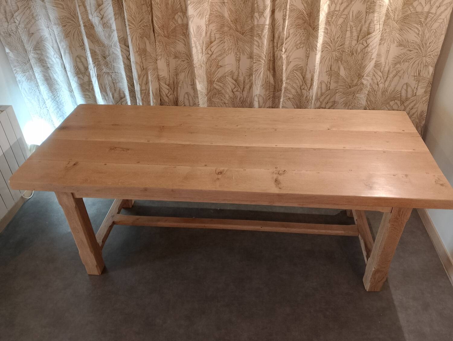 Table de ferme en chêne massif