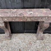 Cheminée Charles X en marbre de Waulsort, XIXème siècle