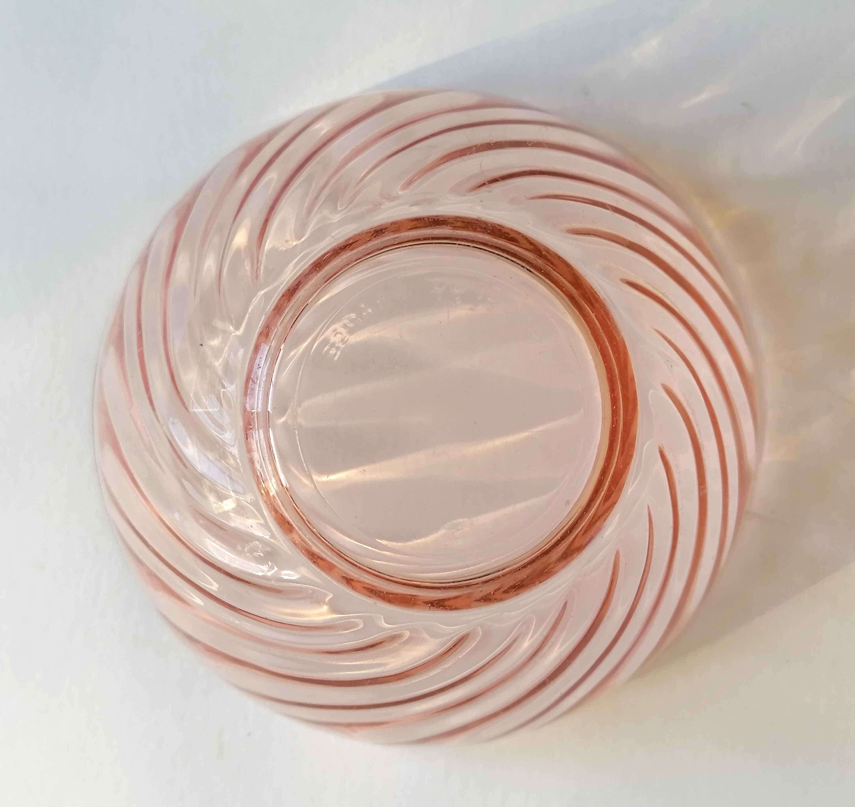 5 bols verre rose arcoroc rosaline
