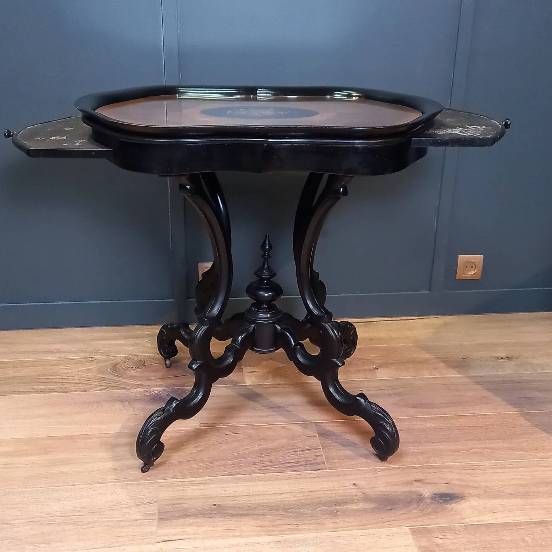 Antique wine table, Dutch Willem III in Horrix style - Tea table - Coffee t