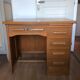 Vintage wooden desk 5 drawers