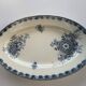 Grand plat de service en faience, modele cartouches, sarreguemines, U & C, made in france, faience