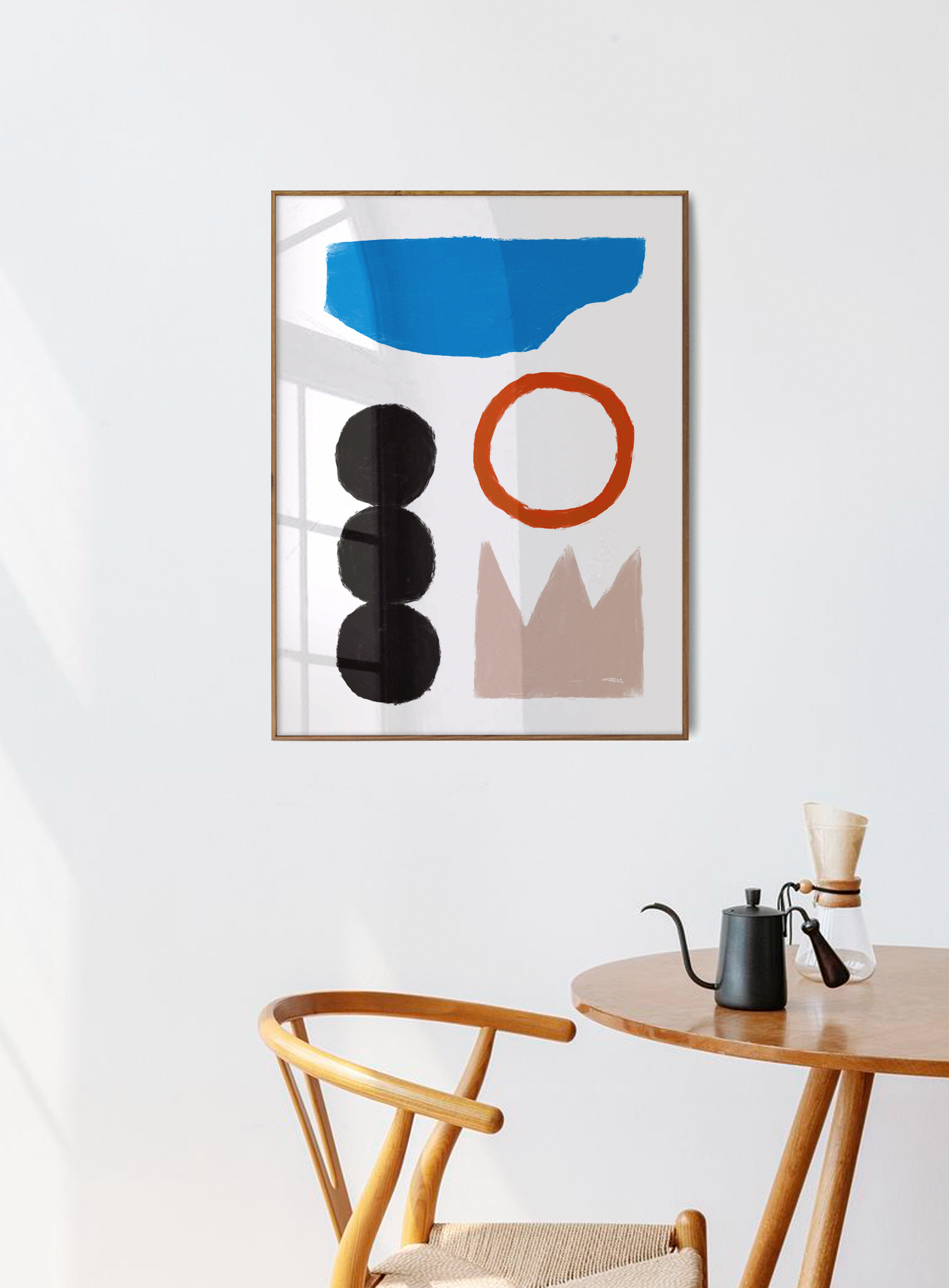 Wall poster colorful abstract shapes 50cm*70cm