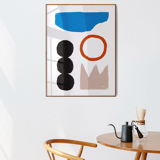 Wall poster colorful abstract shapes 50cm*70cm