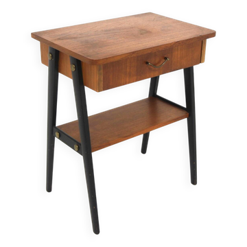 Scandinavian teak bedside table, Sweden, 1950