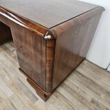 1930s oak open desk with drawers