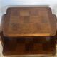 1930s Art Deco side table in marquetry walnut