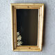 Vintage mirror in natural bamboo Riviera style (1983)