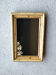 Vintage mirror in natural bamboo Riviera style (1983)
