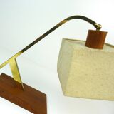 Rare Danish Modern Mid Century Teak & Brass desk Lamp