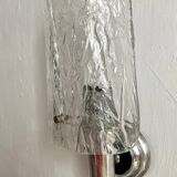 Pair of vintage cast perspex wall lights