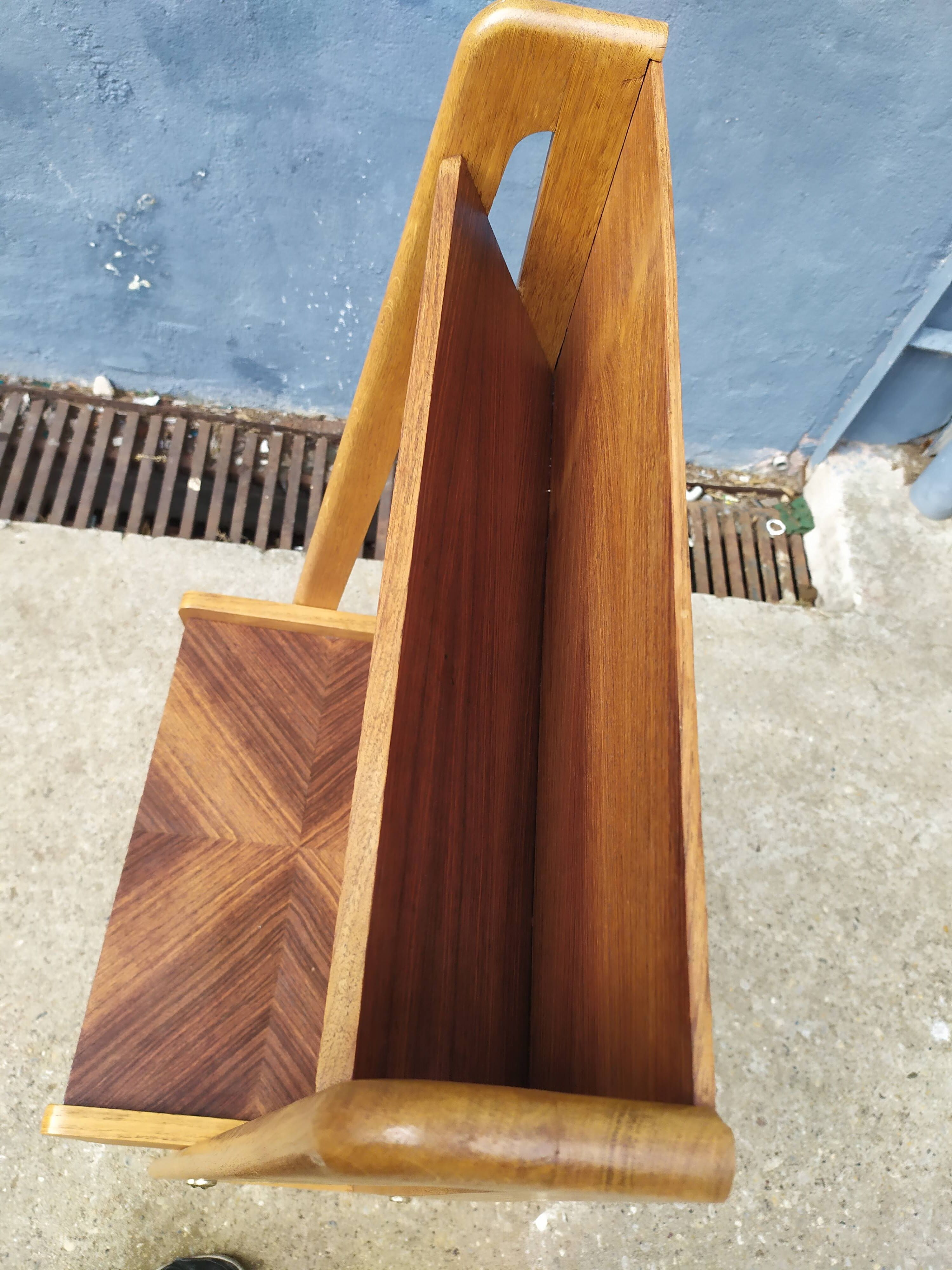 Oak compass foot shelf 1950