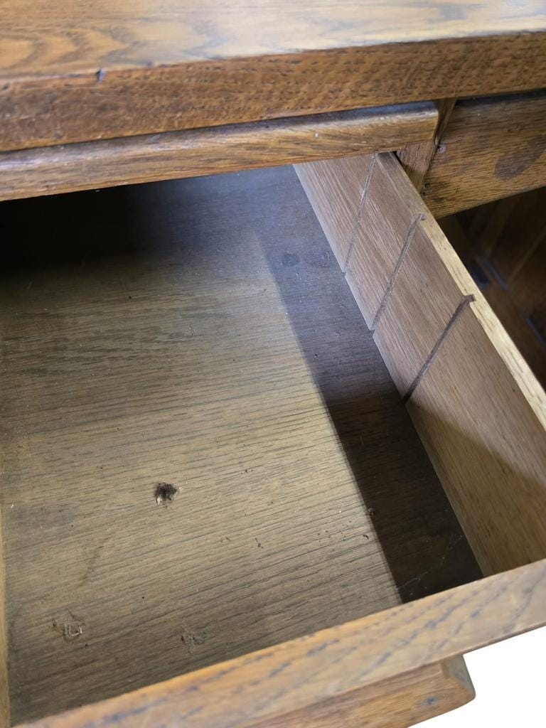 Vintage solid wood desk