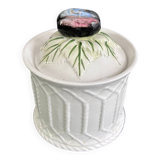 Olive slip sugar bowl