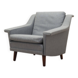 Fauteuil gris, design danois, années 1960, production : Danemark