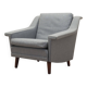 Fauteuil gris, design danois, années 1960, production : Danemark