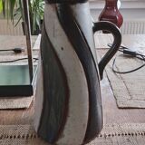 Very beautiful enameled stoneware jug from the 1950s