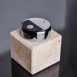 Brutalist lighter by Fratelli Mannelli, travertine, Italy, 1970