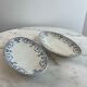 Set of 2 oval dishes Lunéville KG — Moustiers Collection, Earthenware