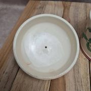 Small covered pot Sarreguemines with an old floral design – vintage charm