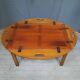Table basse de bateau en acajou