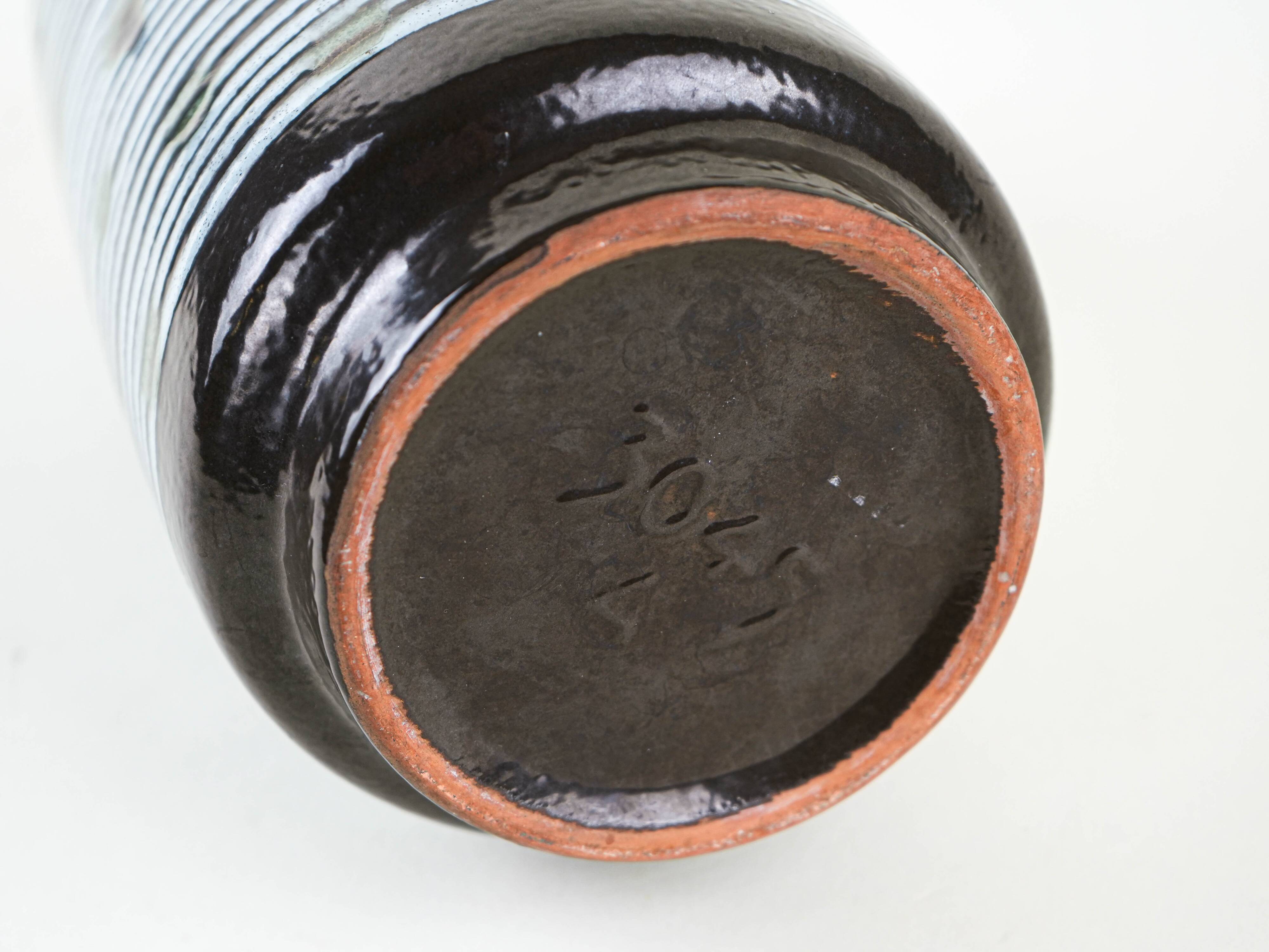 Ceramic vase, German design, 1970s, made in West Germany