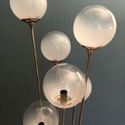 Italian Alberello brass & murano floor lamp
